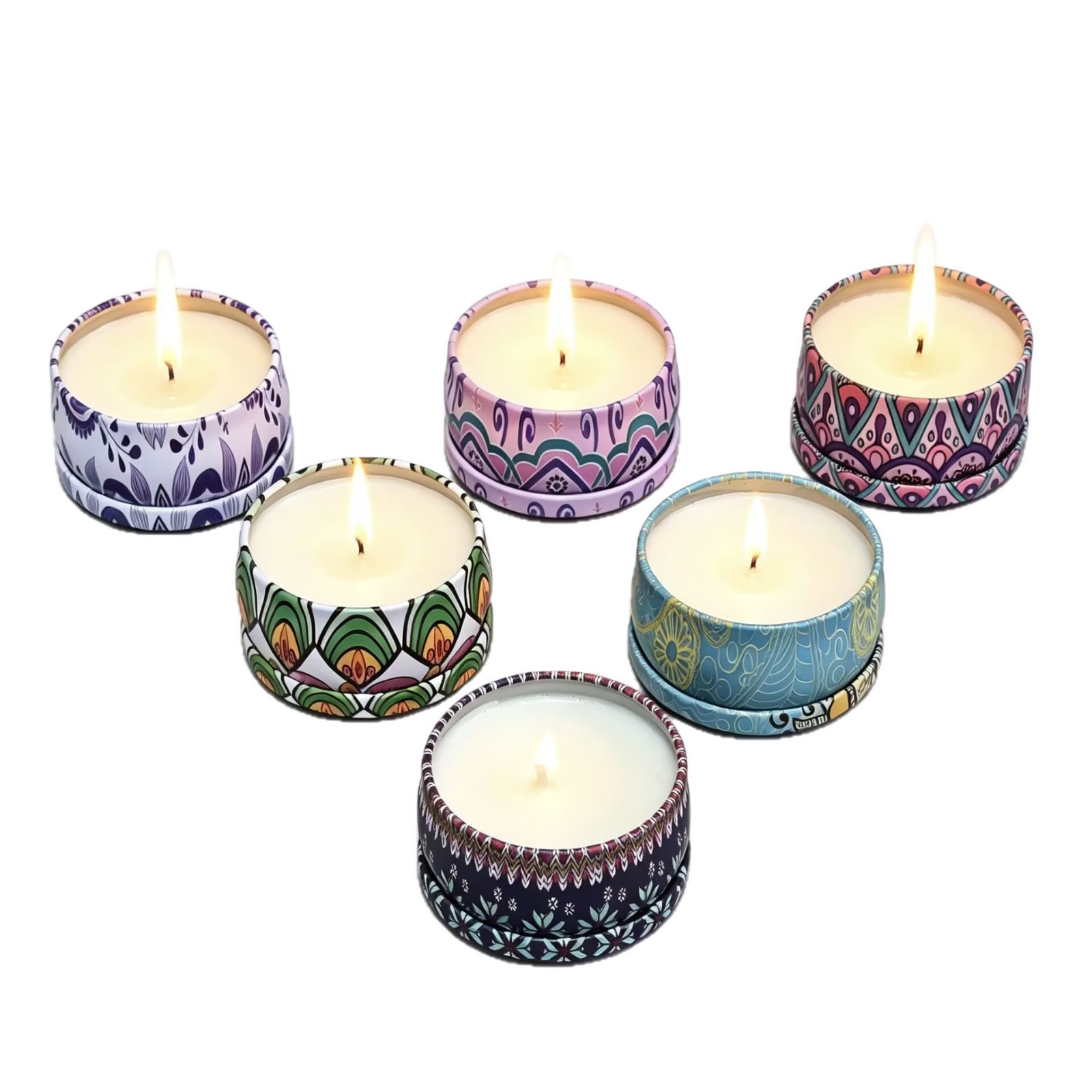 Candle Souvenir - Candela Profumata Senza Fumo con Fiori