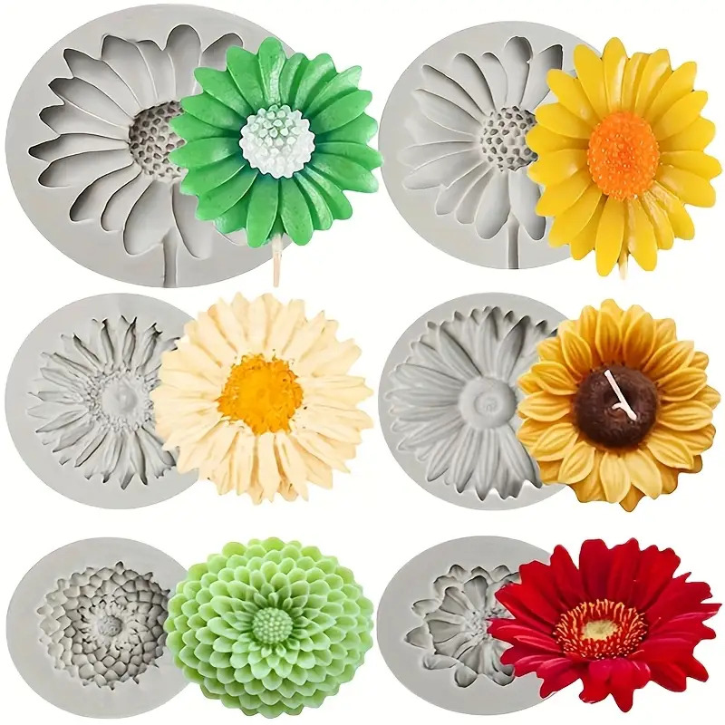 Candle Supplies Bulk - Set di 6 stampi in silicone