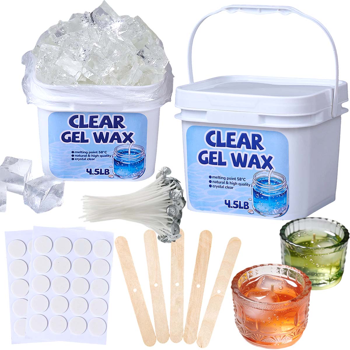 Kit di Cera Trasparente in Gel - Candle Supplies Bulk recensione e prezzo