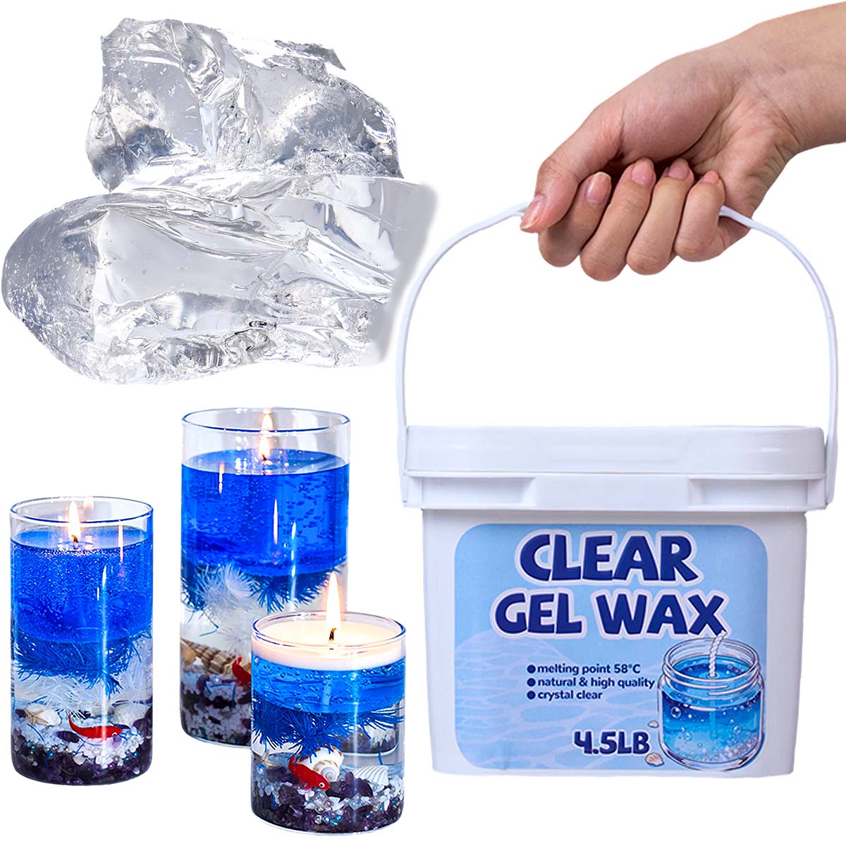 Kit di Cera Trasparente in Gel - Candle Supplies Bulk recensione e prezzo